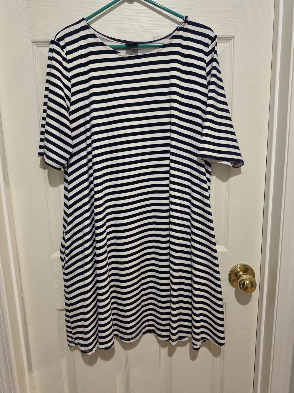 Striped Navy and White Swing Tunic